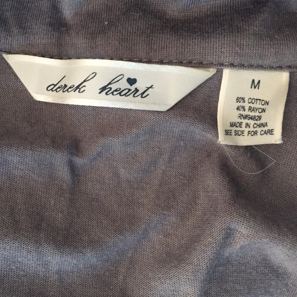 DEREK HEART |  charcoal tunic - Picture 8 of 8